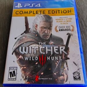 The Witcher 3: Wild Hunt Complete Edition for PS4 - Blue Case